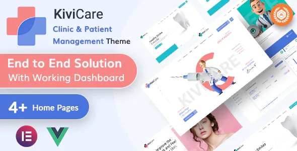 KiviCare v1.4.1 – Medical Clinic & Patient Management WordPress Theme