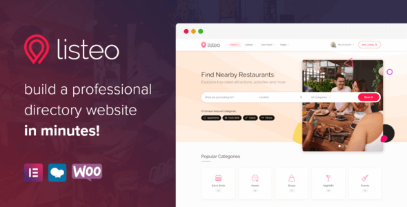 Listeo v1.6.20 – Directory & Listings With Booking