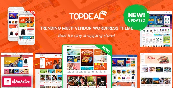 TopDeal v1.2.3 – Multi Vendor Marketplace Elementor WooCommerce WordPress Theme