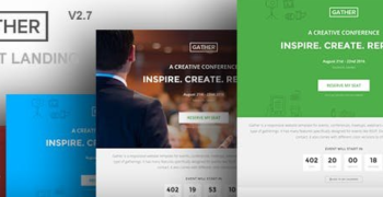 Gather v3.0.6 - Event & Conference WP Landing Page Theme