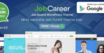 JobCareer v4.1 - Job Board Responsive WordPress Theme