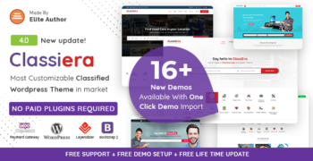 Classiera v4.0.22 - Classified Ads WordPress Theme