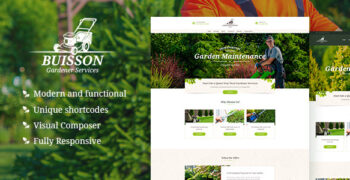 Buisson v1.1.4 - Gardening WordPress Theme
