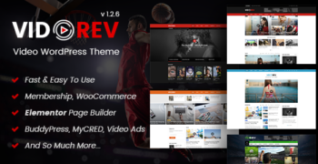 VidoRev v2.9.9.9.9.4 - Video WordPress Theme