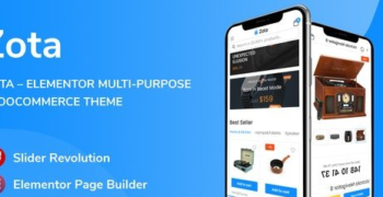 Zota v1.2.0 - Elementor Multi-Purpose WooCommerce Theme