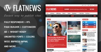 FlatNews v5.6 – Responsive Magazine WordPress Theme
